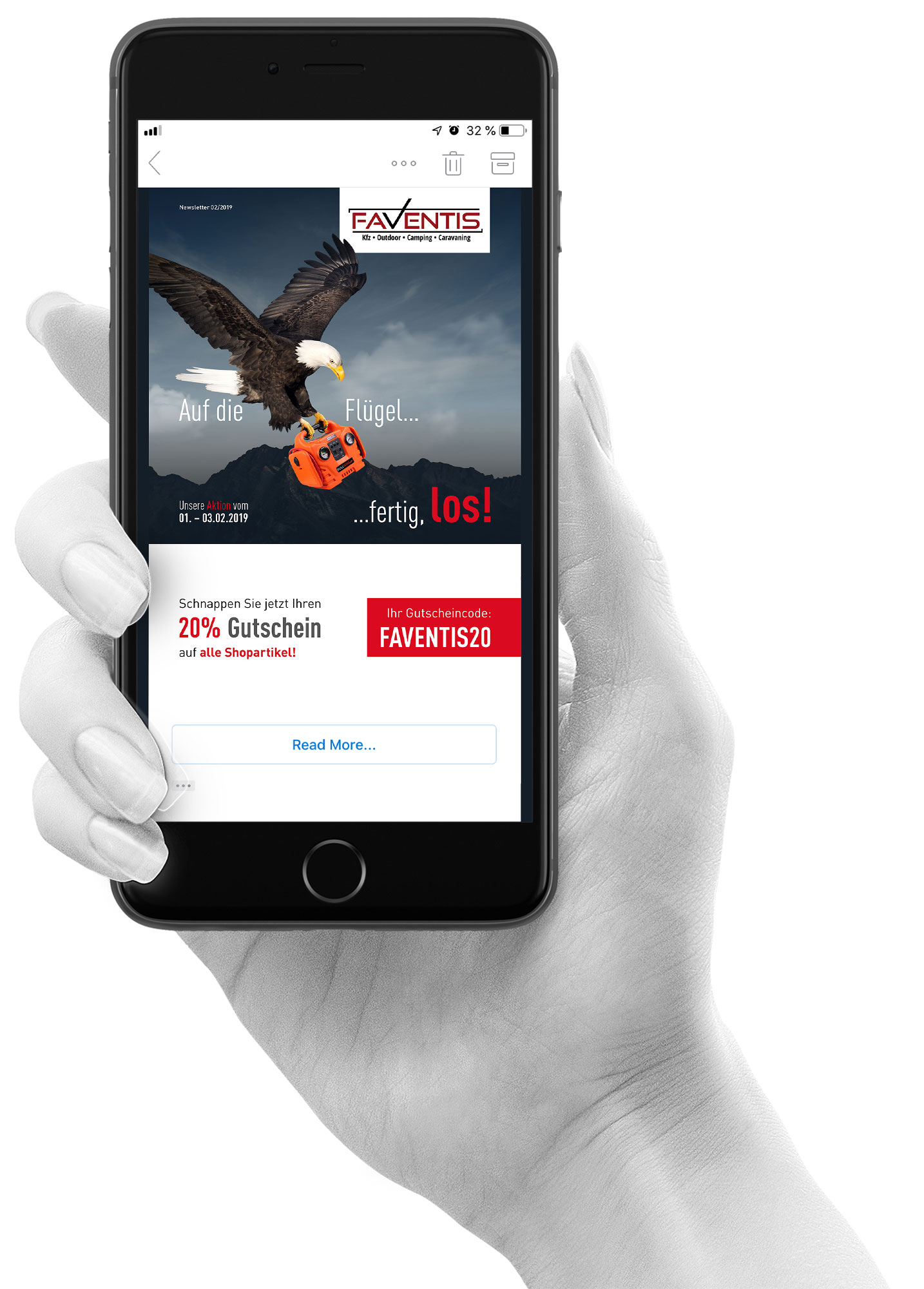 Case Studies modernes online E-Mail Kampagne Auf die Flügel fertig los Kleiner Invest große Wirkung