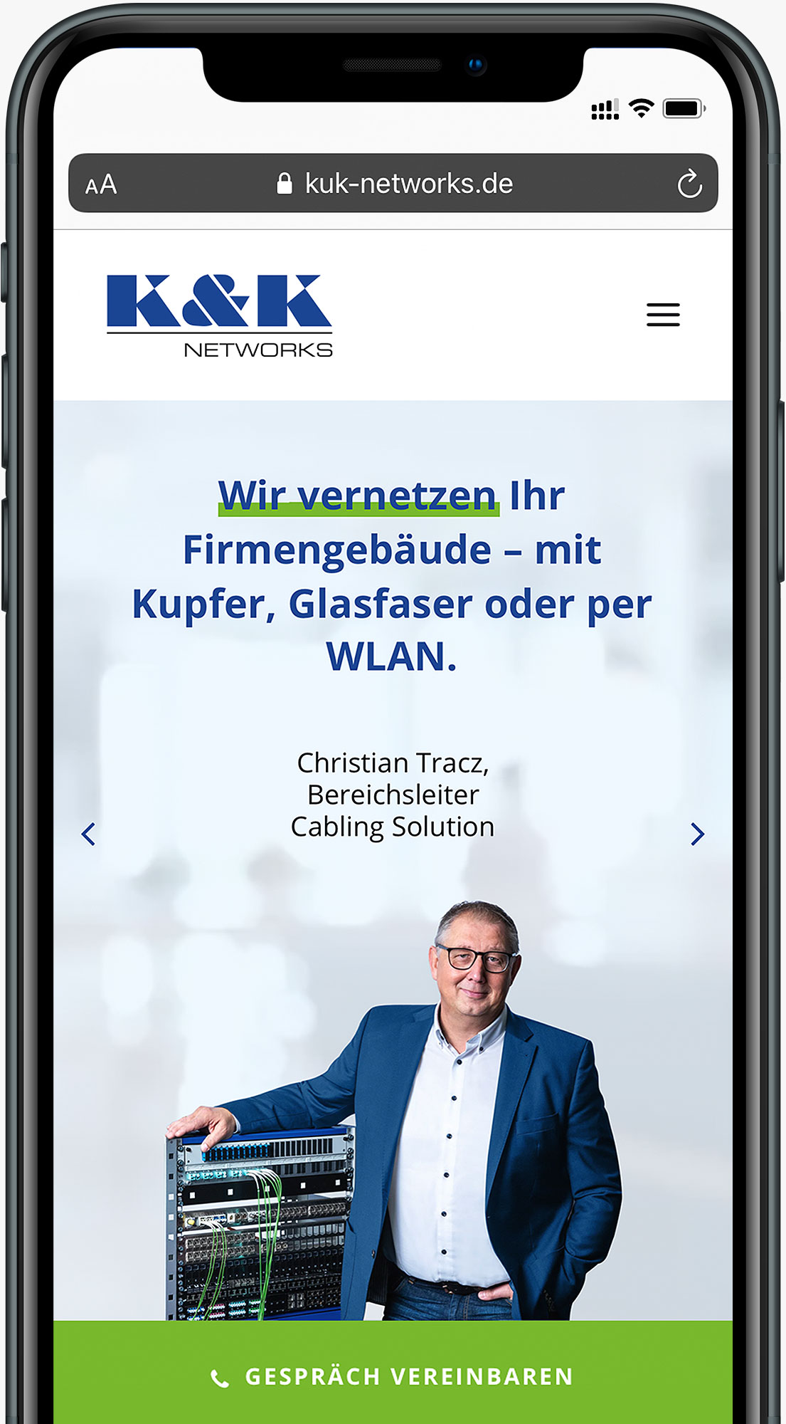 Case Studies Modernes Online Website Relaunch K&K Networks Kundengewinnung