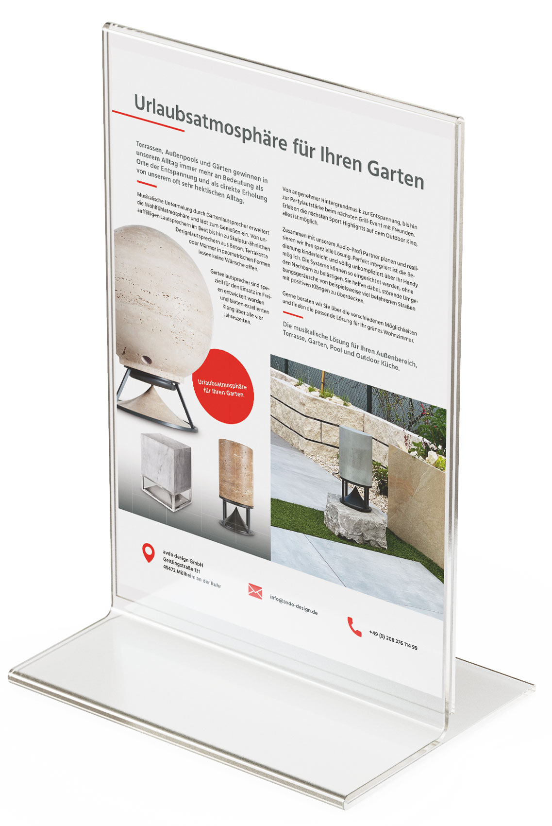 Case Studies klassisch kreativ Präsentationsordner zur Verkaufsförderung Ausleger